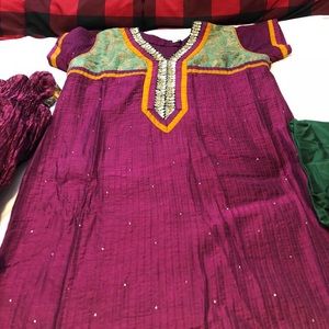 Purple Indian outfit/churidar